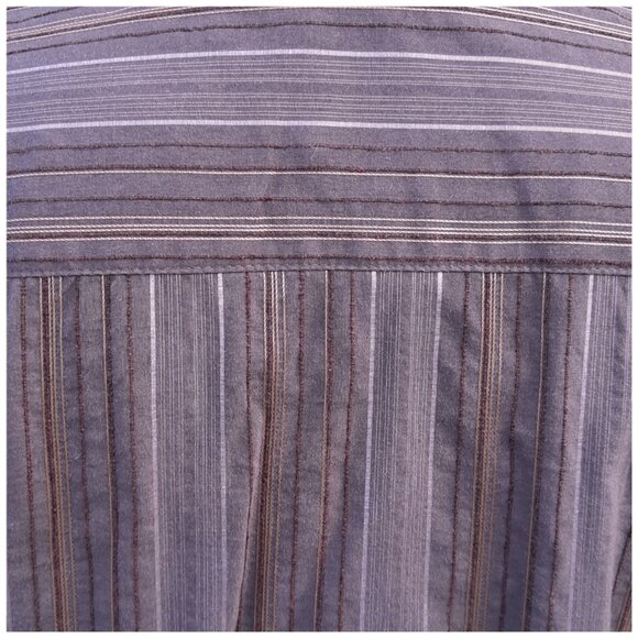 Le Chateau SZ Large Men's Brown Striped Button Up Shirt ⚡️ 3 for $55⚡️ - Picture 8 of 13